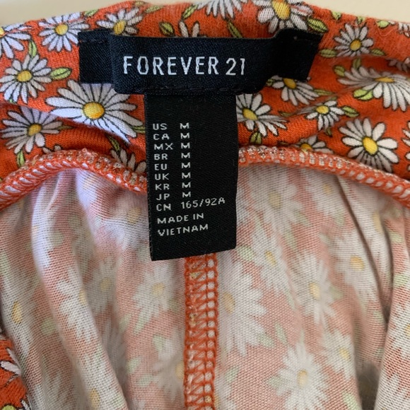 Forever 21 Orange Floral Print Romper - Picture 10 of 10